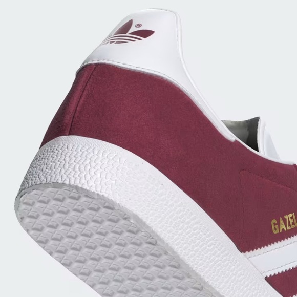 Burgundy & White Gazelle Shoes - Picture 8 of 10